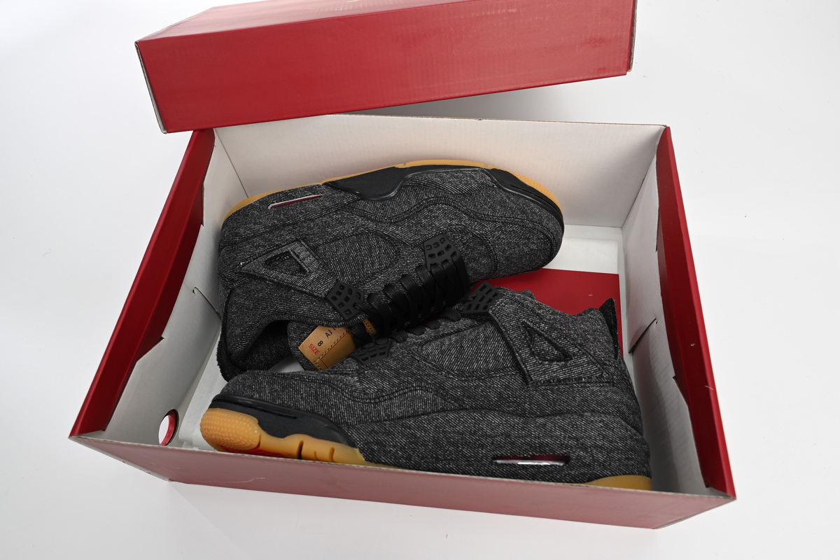  Levis x Air Jordan 4 Levi's Black reps,AQ9103-001