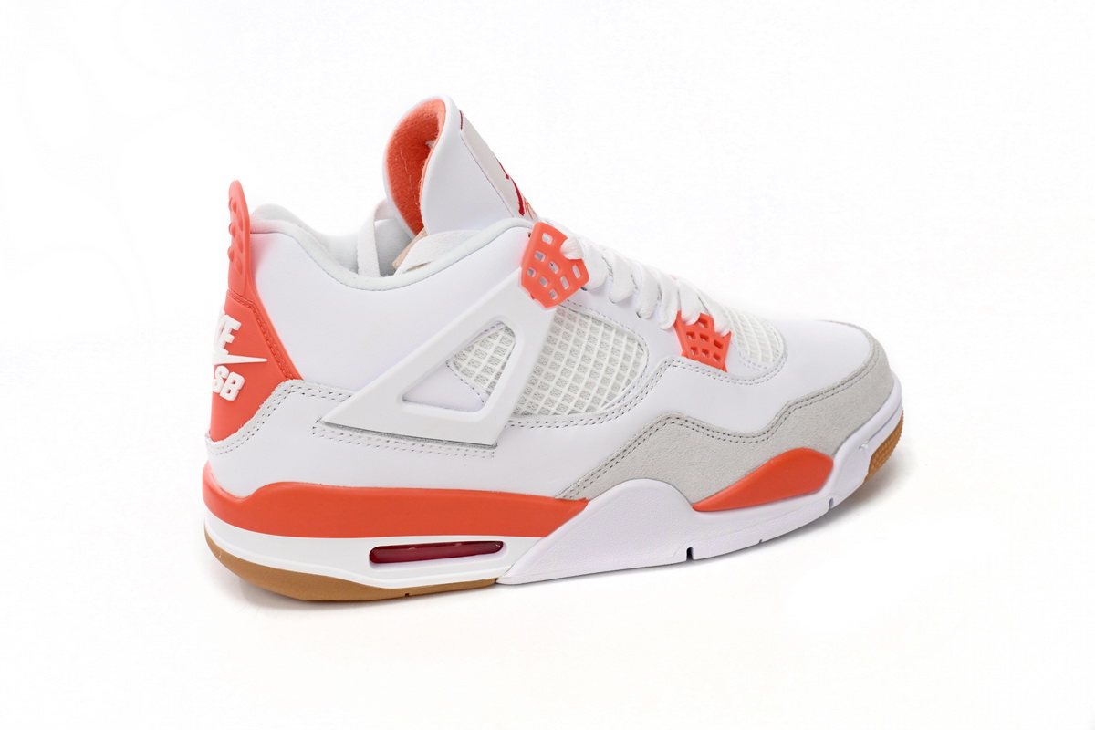 Jordan 4 discount orange and white