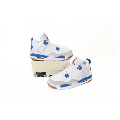 Nike SB x Air Jordan 4 White Blue reps,DR5415-104 02