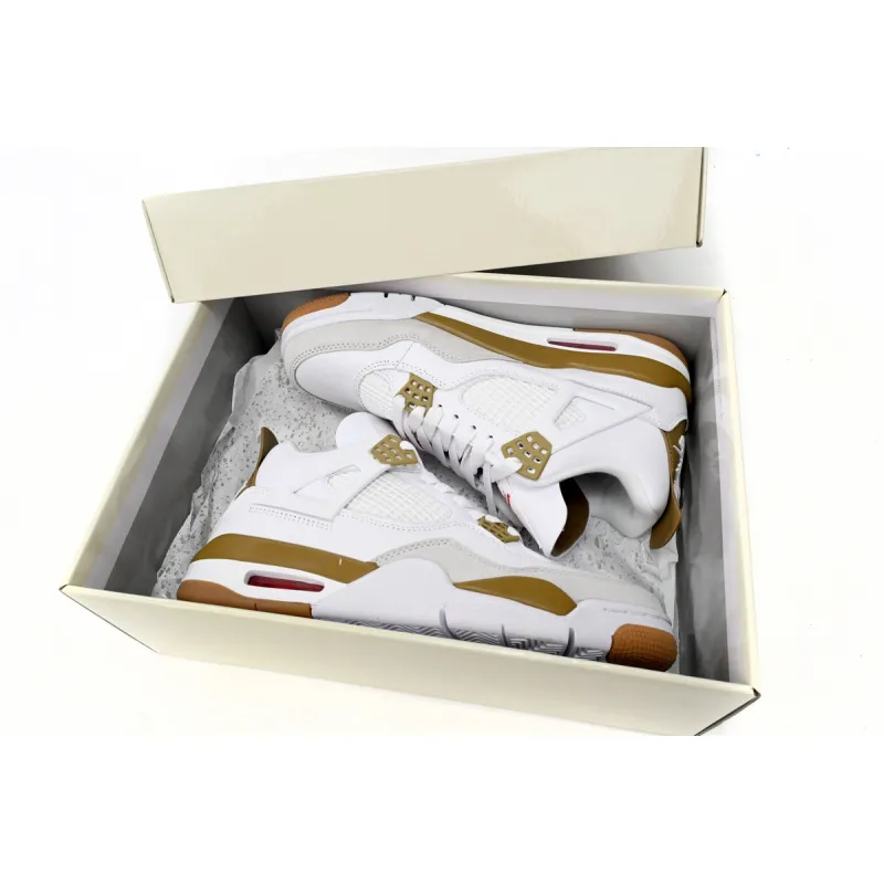 Nike SB x Air Jordan 4 White Brown reps,DR5415-120