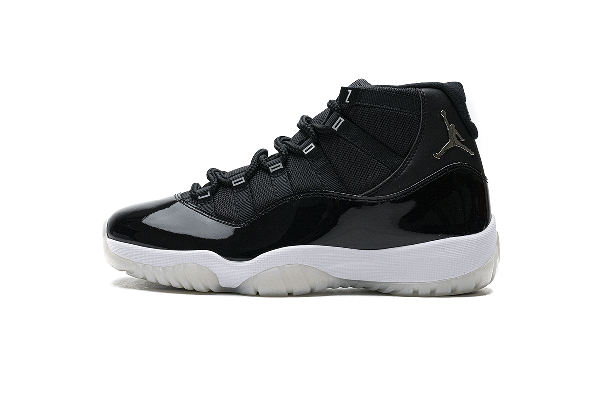 Air Jordan 11 25th Anniversary Black Silver Eyelets reps,CT8012-011