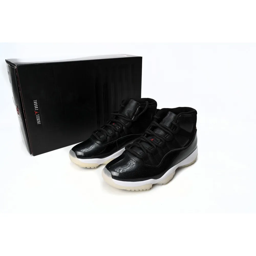 Air Jordan 11 25th Anniversary Black Silver Eyelets reps,378037-002