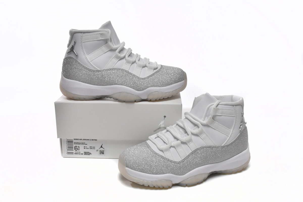 Air Jordan 11 Retro Metallic Silver Vast Grey reps,AR0715-100