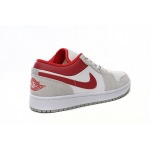 Air Jordan 1 Low Light Smoke Grey Gym Red reps,DC6991-016