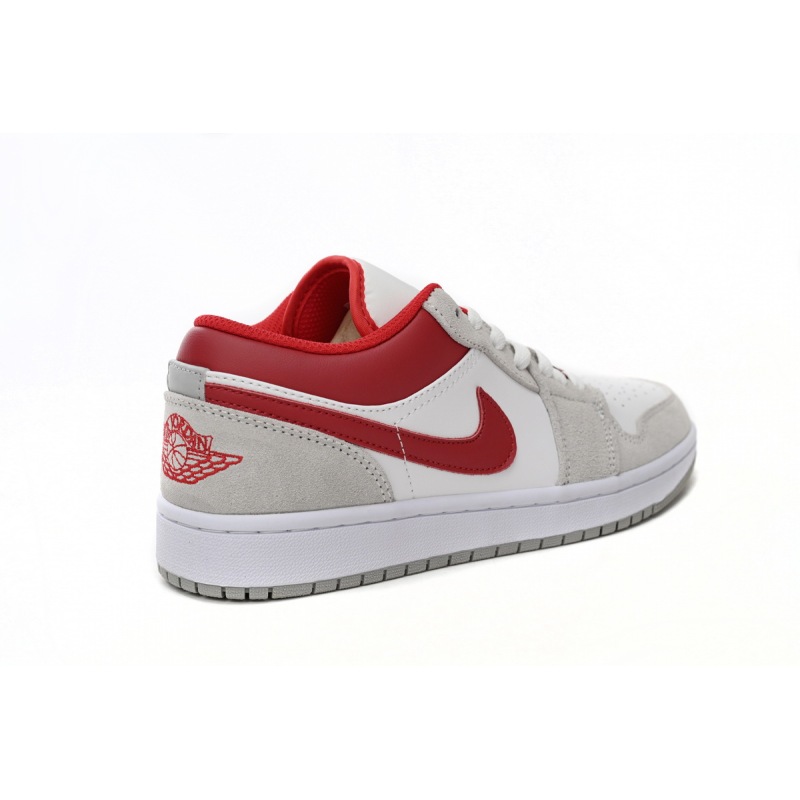 Air Jordan 1 Low Light Smoke Grey Gym Red reps,DC6991-016