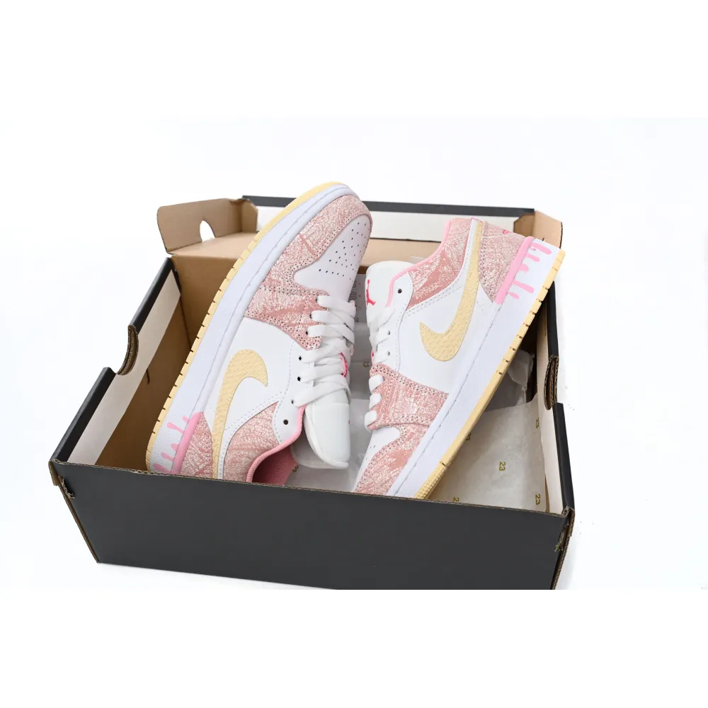Air Jordan 1 Low SE GS Paint Drip reps,CW7104-601