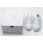 Air Jordan 1 Low White Metallic Gold reps, CZ4776-100
