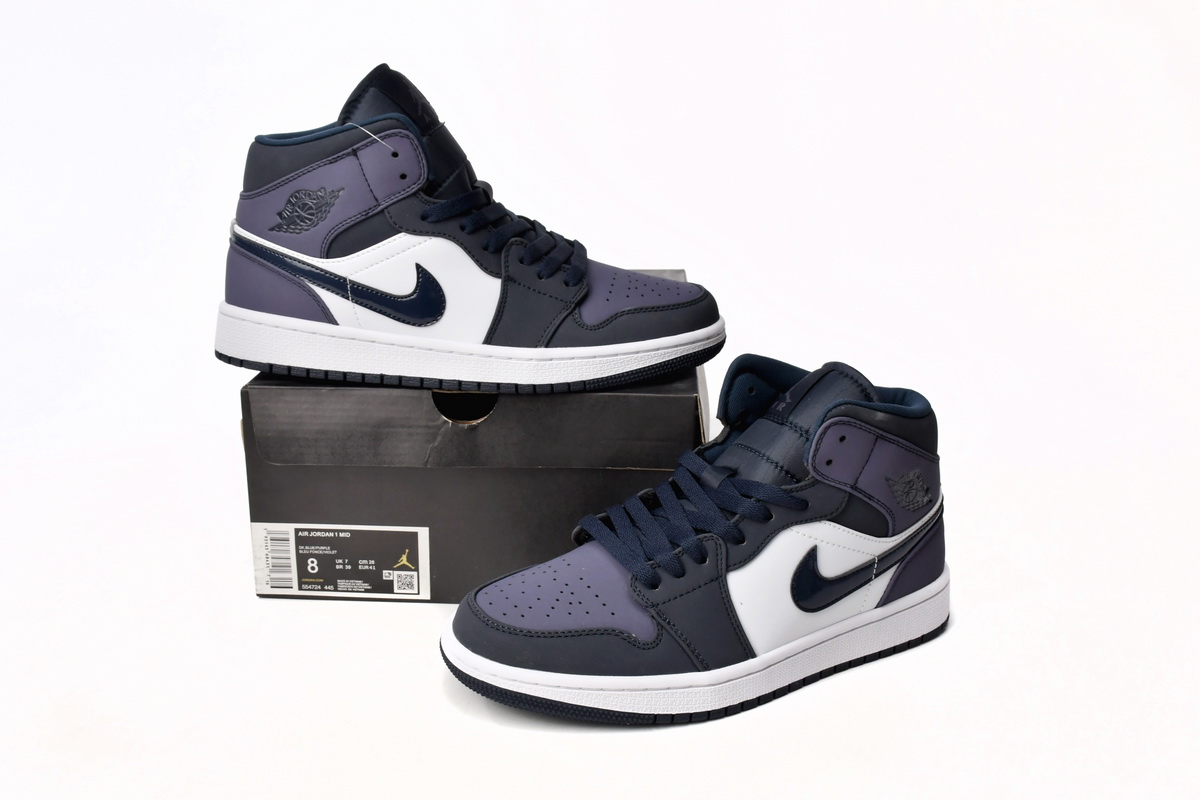 Air Jordan 1 Mid Sanded Purple reps,554724-445