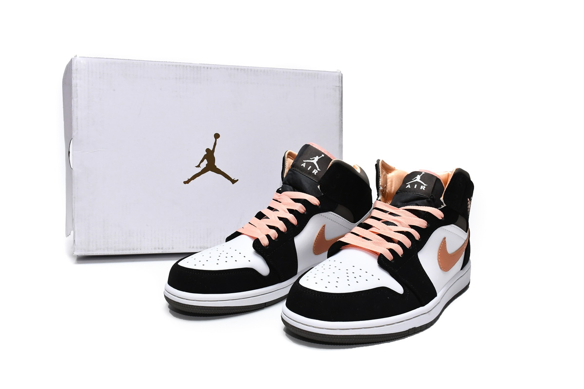 Air Jordan 1 Mid SE Peach Mocha reps,DH0210-100