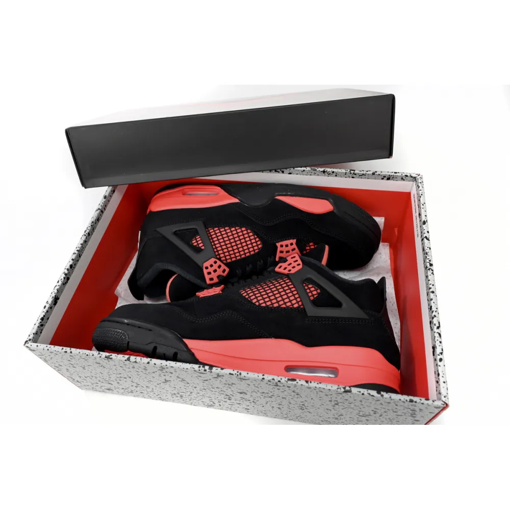 【Limited time discount 50$】Air Jordan 4 Retro Red Thunder reps,CT8527-016
