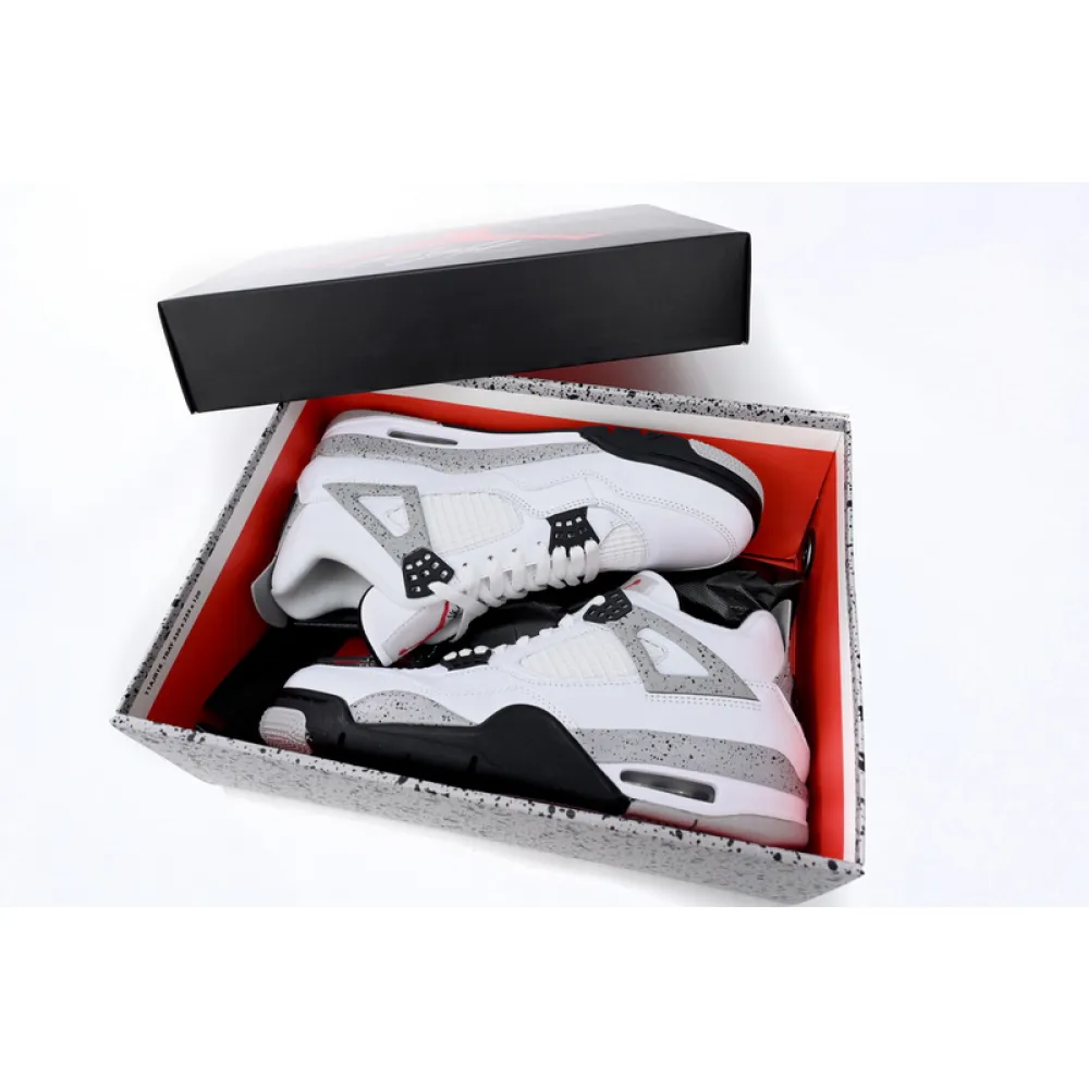 【Limited time discount 50$】Air Jordan 4 Retro White Cement reps,840606-192 