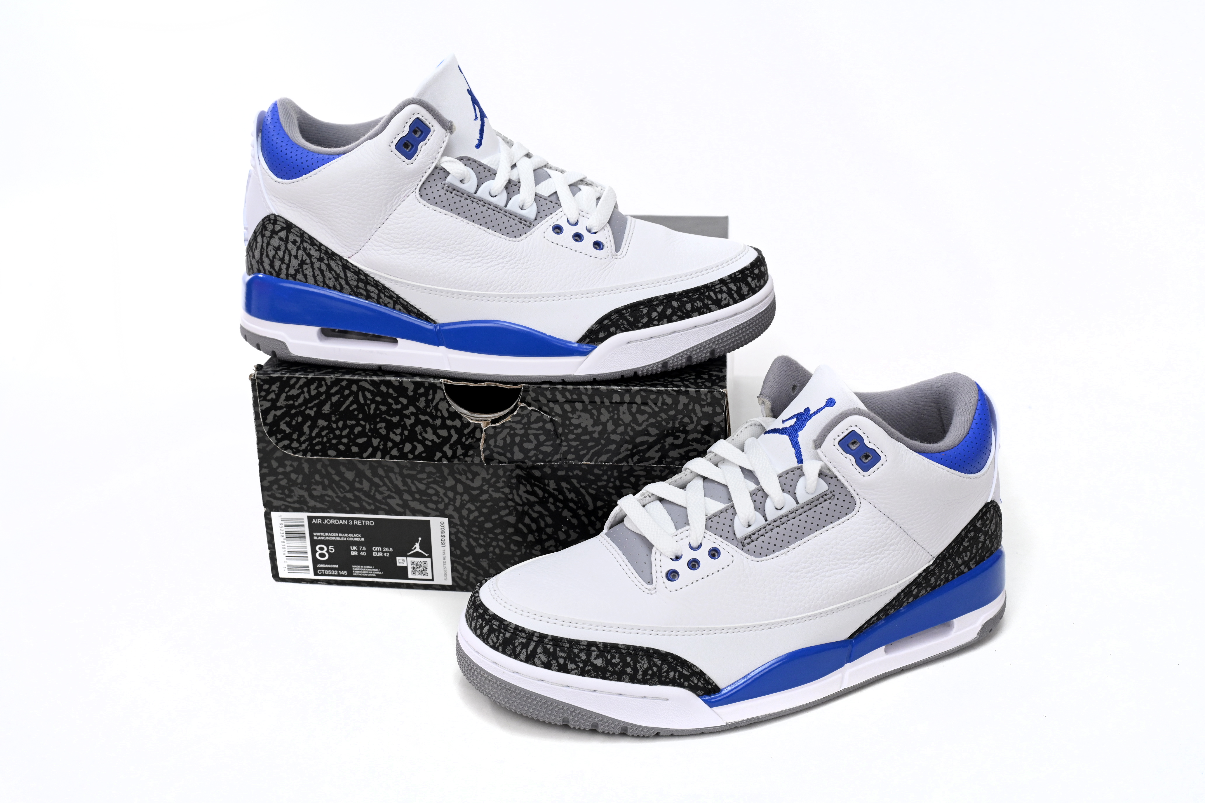 Air Jordan 3 Retro Racer Blue reps,CT8532-145 