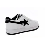 A Bathing Ape Bape Sta Low White And Black Tick reps,1173-191-912