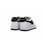 A Bathing Ape Bape Sta Low White And Black Tick reps,1173-191-912