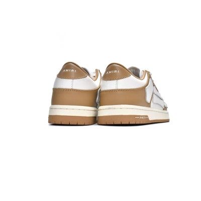AMIRI Skel Top Low Whtie Brown reps,MFS003-281 02