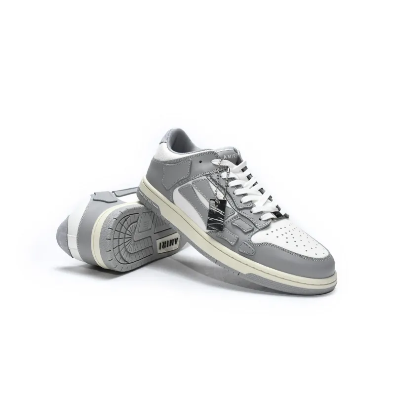 AMIRI Skel Top Low Whtie Grey reps,MFS003-043