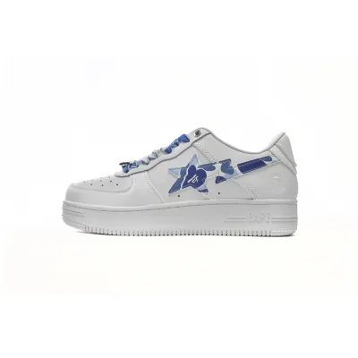 A Bathing Ape Bape Sta Low White Blue Camouflage reps,1H20-191-045 01