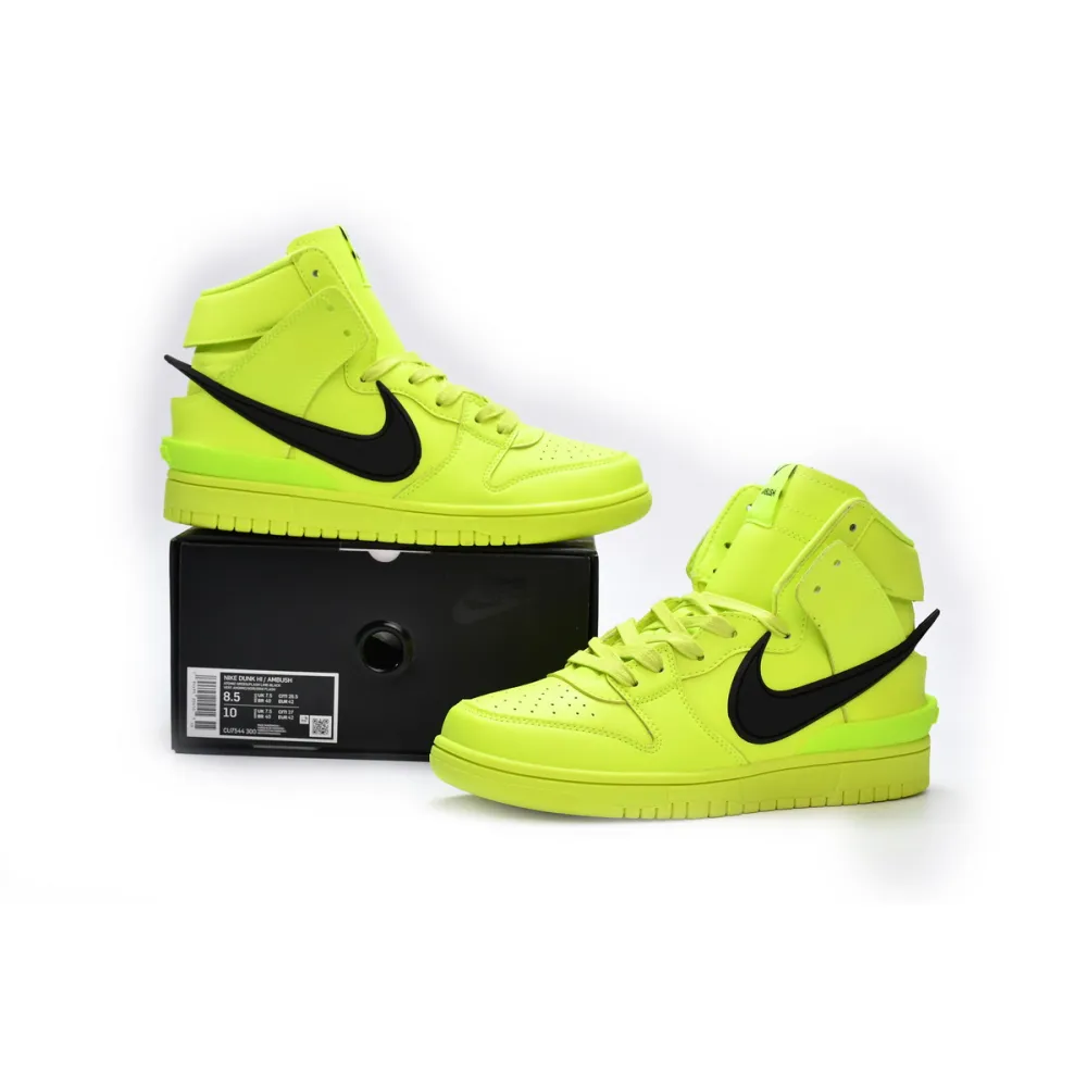 Ambush x Nike Dunk High Flash Lime reps,CU7544-300 