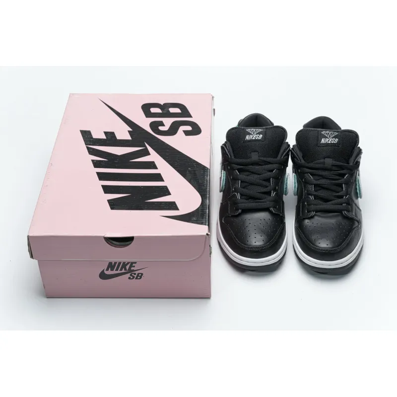 Nike SB Dunk Low Pro OG QS “Black Diamond” reps,BV1310-001