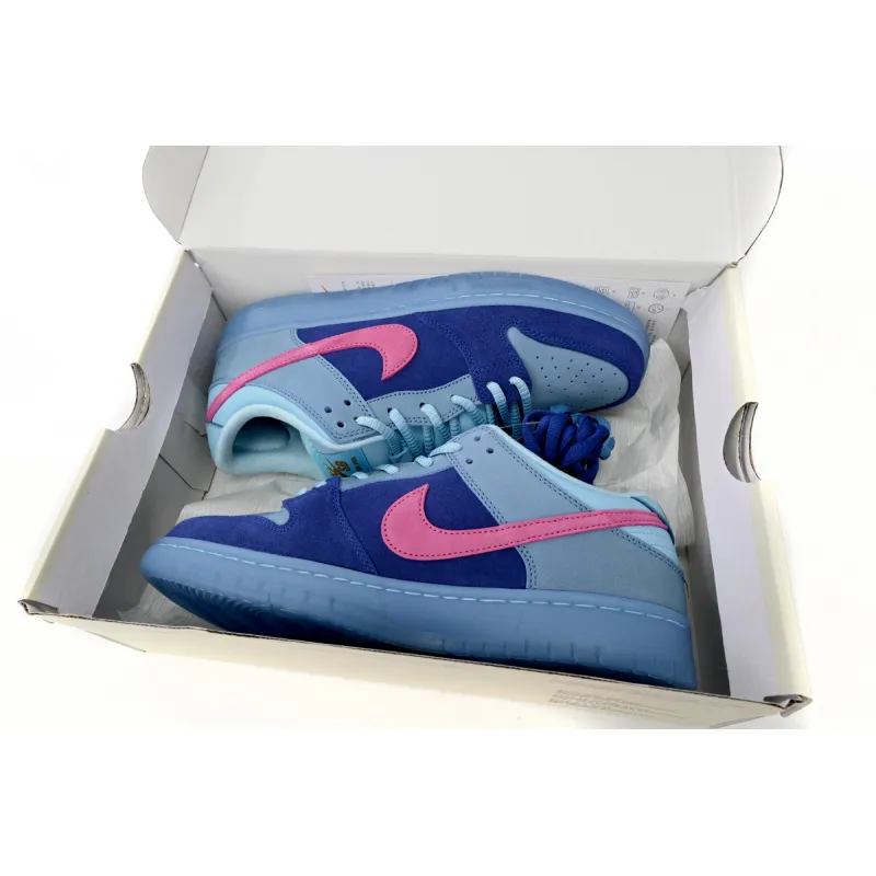 Run The Jewels × Nike Dunk SB Low Blue Haired Monster reps,DO9404-400