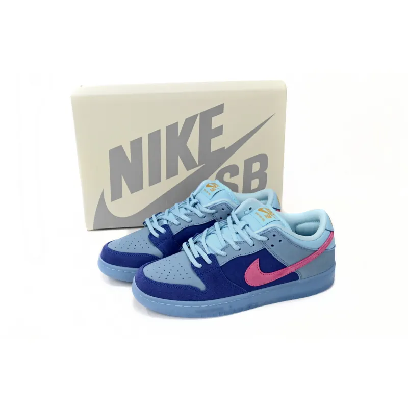 Run The Jewels × Nike Dunk SB Low Blue Haired Monster reps,DO9404-400