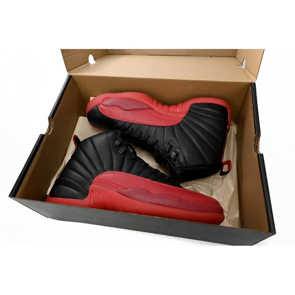 Air Jordan 12 “Flu Game” Black Red reps,130690-002