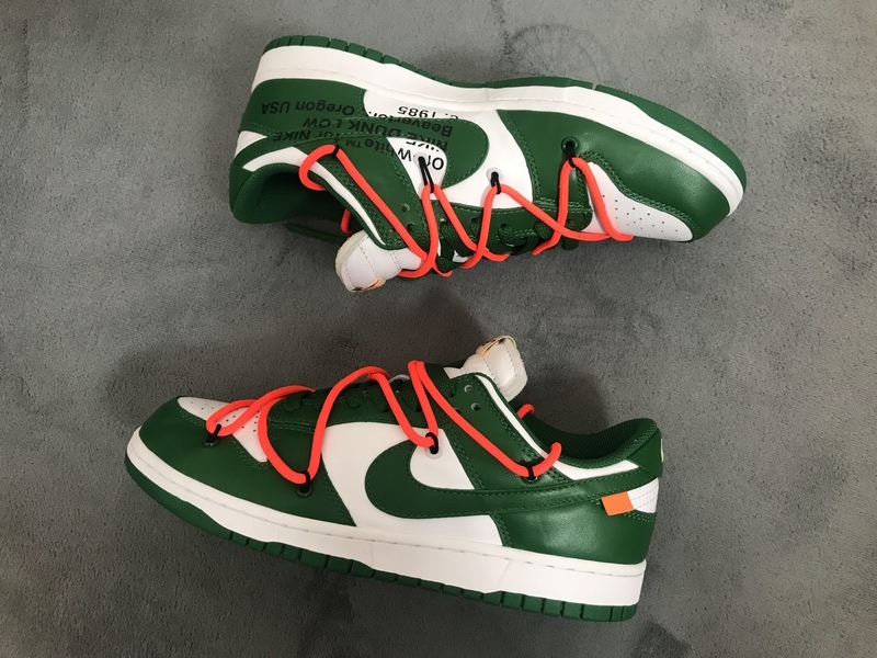 OFF-WHITE x Nike Dunk SB Low Pine Green reps,CT0856-100 