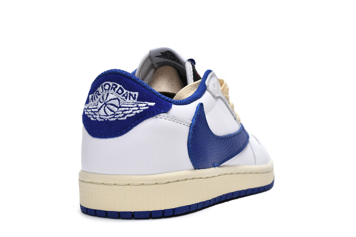 Travis Scott x Air Jordan 1 Low Blue Bottom Barb reps,DM9868-218