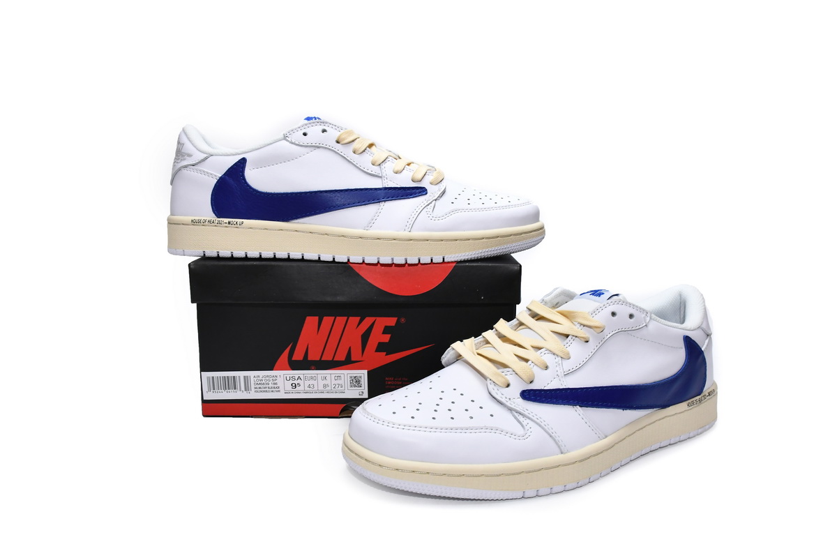 Travis Scott x Air Jordan 1 Low White Blue reps,DM6839-186