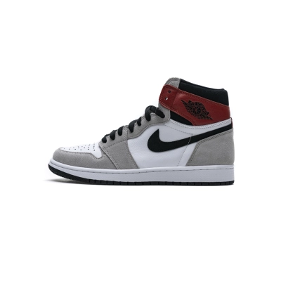 Air Jordan 1 High Smoke Grey Red reps,555088-126, Replica Shoes 01