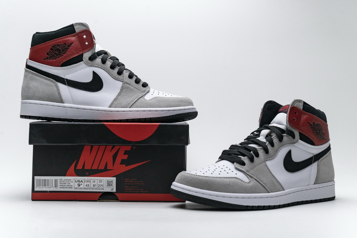 Air Jordan 1 High Smoke Grey Red reps