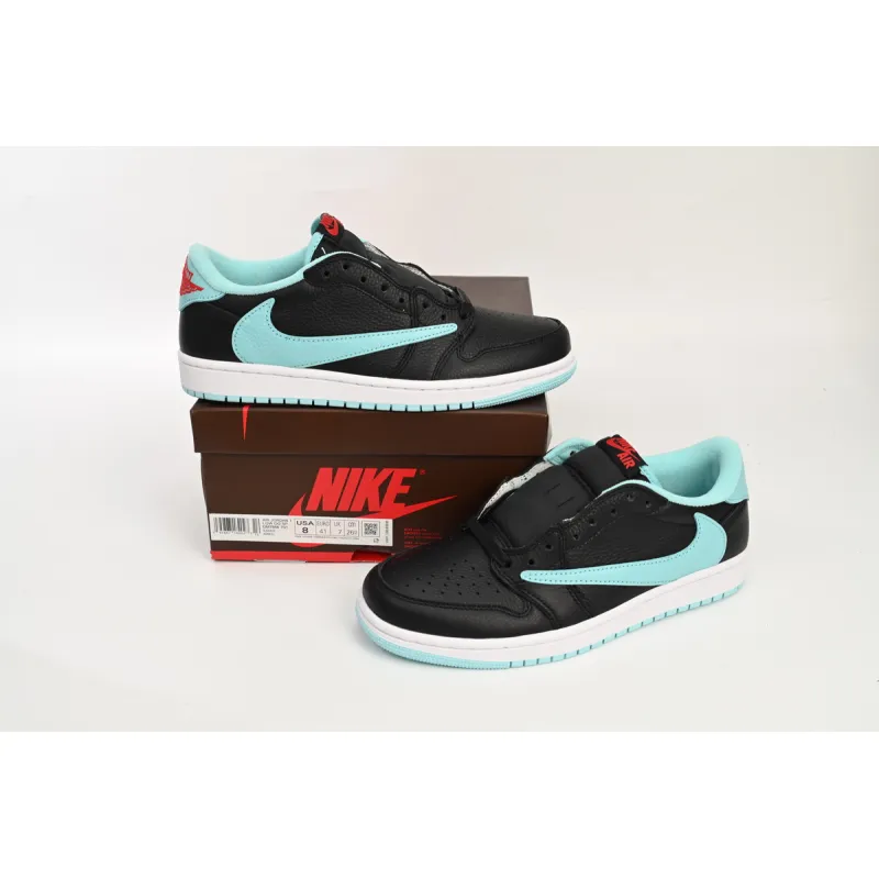 Travis Scott x Air Jordan 1 Low Bang Black Blue reps