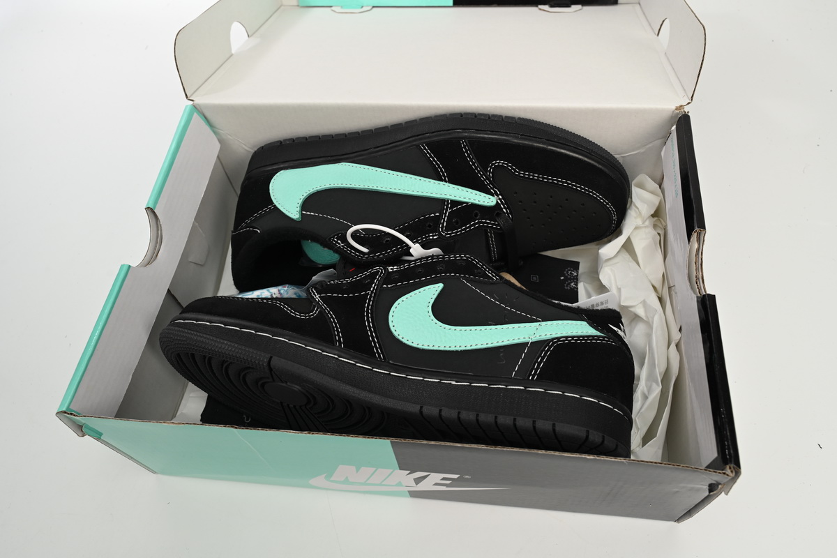Travis Scott x Air Jordan 1 Tiffany Low reps,DM7866-401, Replica Shoes