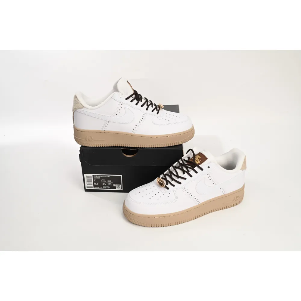 Nike Air Force 1 Low White Light Drown reps,FV3700-112