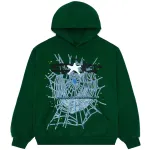 Sp5der Web Hoodie Hunter Green 