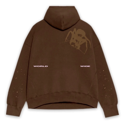 Sp5der Thug Hoodie Brown 02