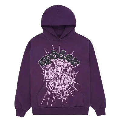 Sp5der Web Purple Hoodie 01