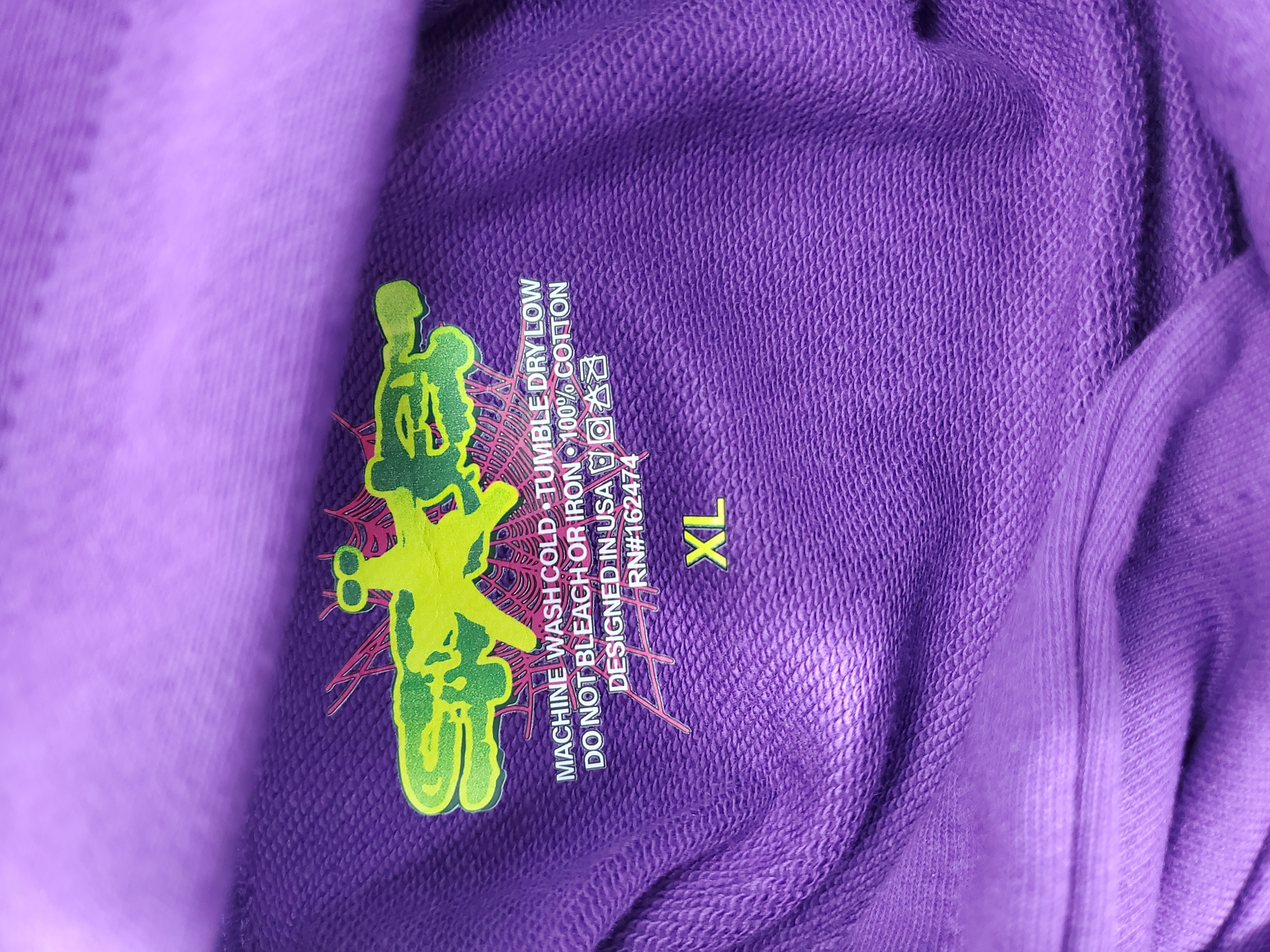 Sp5der Web Purple Hoodie