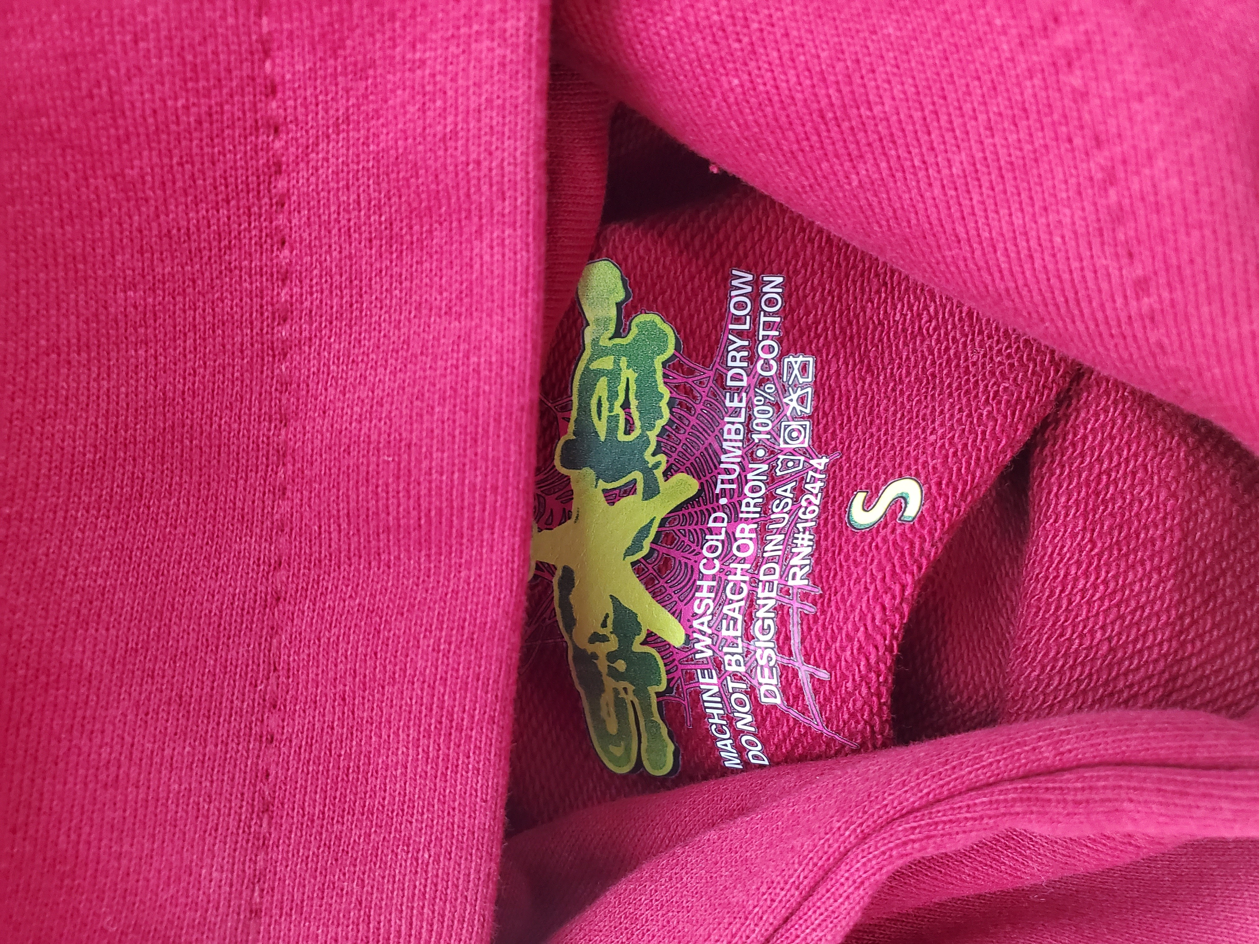 Sp5der Logo Maroon Hoodie