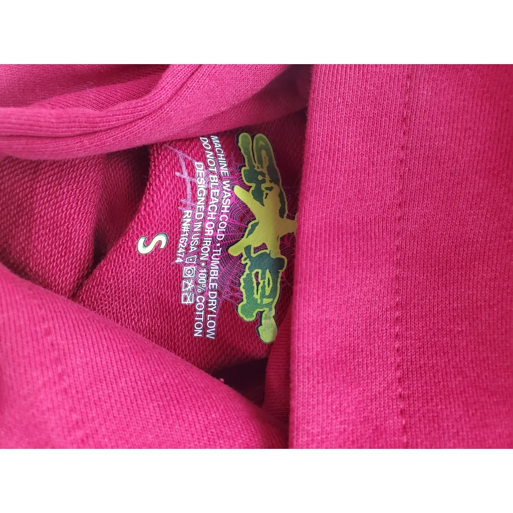 Sp5der Logo Maroon Hoodie