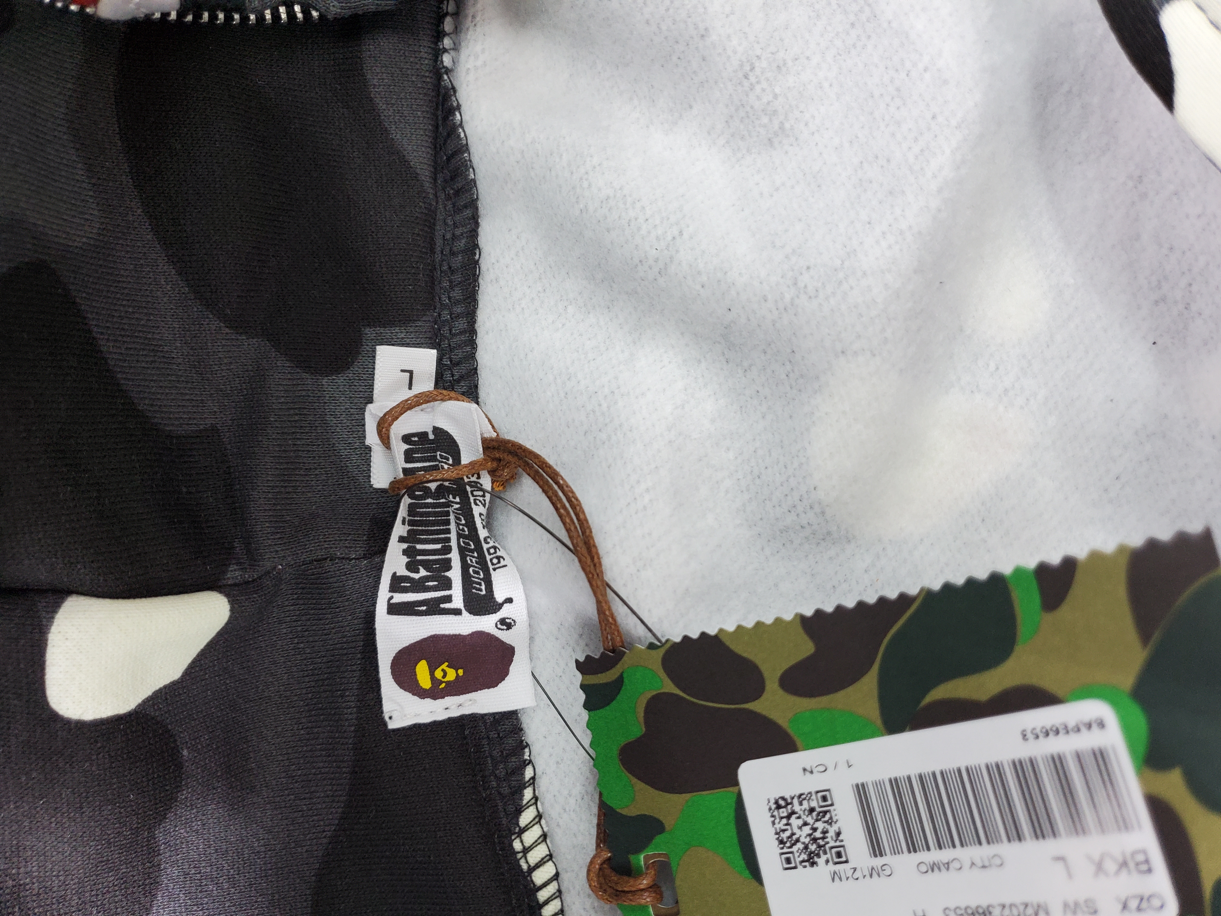 BAPE Color Camo Shark Full Zip Hoodie Black