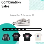 Combination Sales Jordan 1 low Designer& T-shirt and Shorts