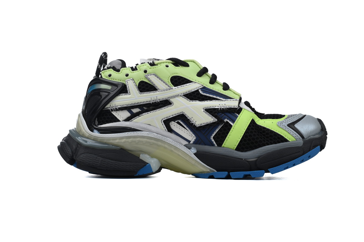 Balenciaga Runner Black Green 677403W3RB55179, Replica Shoes