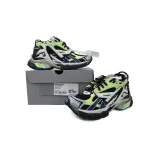 Balenciaga Runner Black Green 677403W3RB55179, Replica Shoes