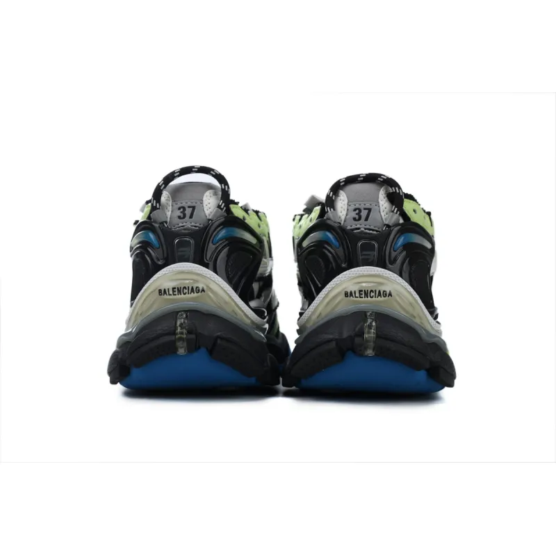 Balenciaga Runner Black Green 677403W3RB55179, Replica Shoes
