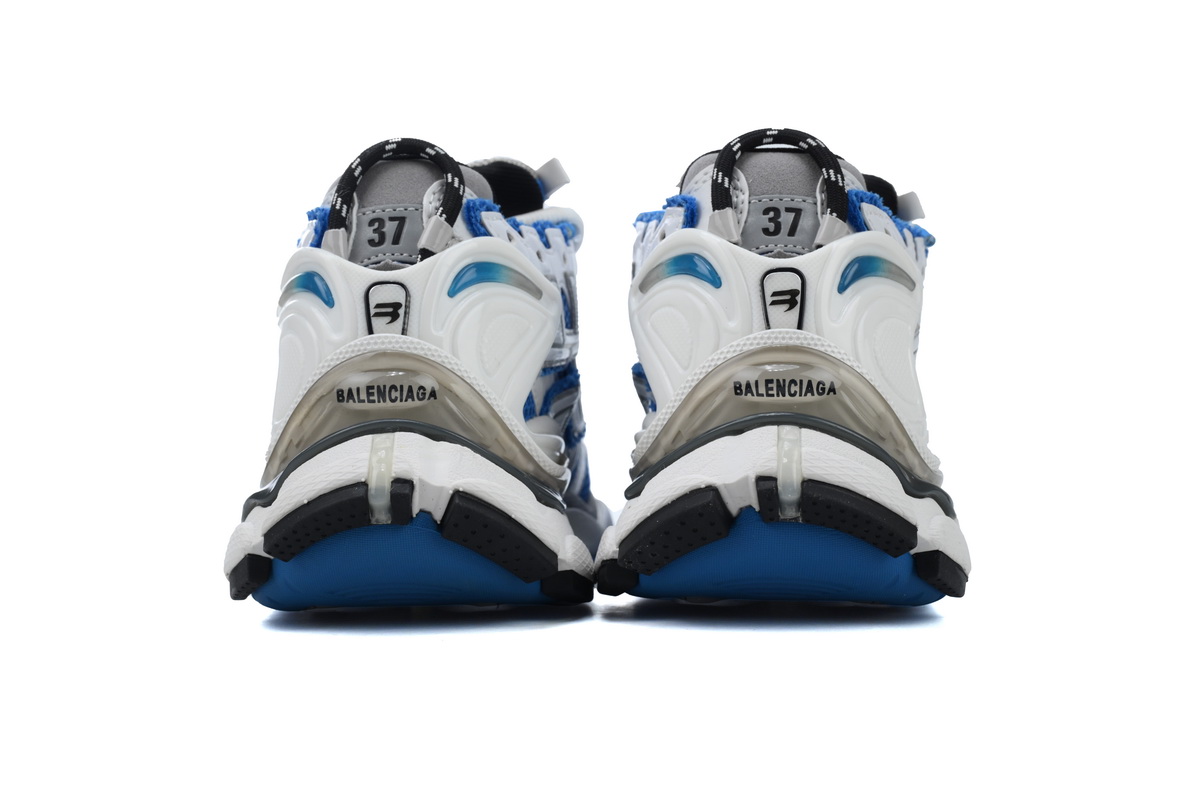 Balenciaga Runner White Blue 677403W3RB34912, Replica Shoes