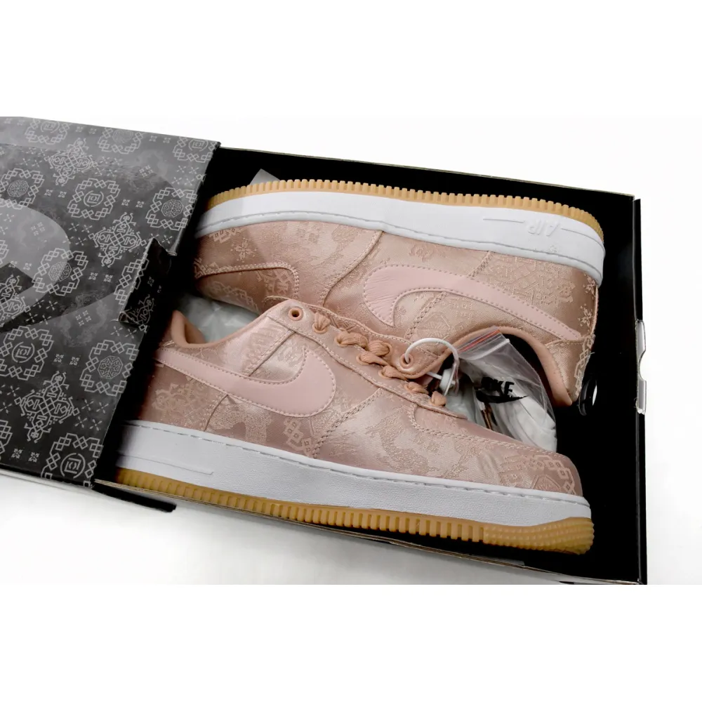 Air Force 1 Low CLOT Rose Gold Silk Replica, CJ5290-600