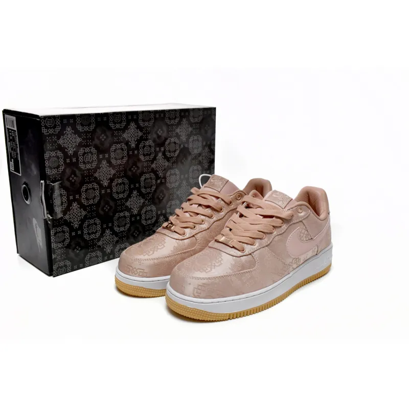 Air Force 1 Low CLOT Rose Gold Silk Replica, CJ5290-600