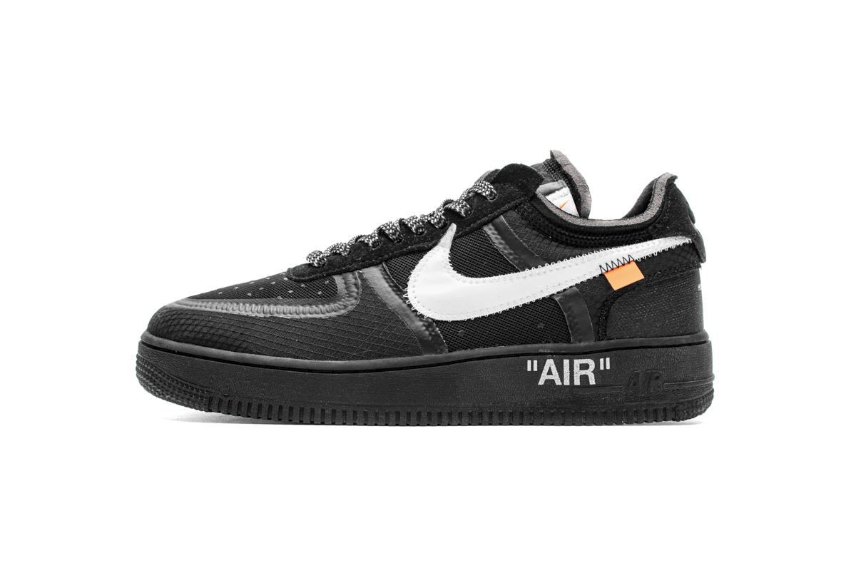 Air Force 1 Low Off-White Black White Replica, AO4606-001
