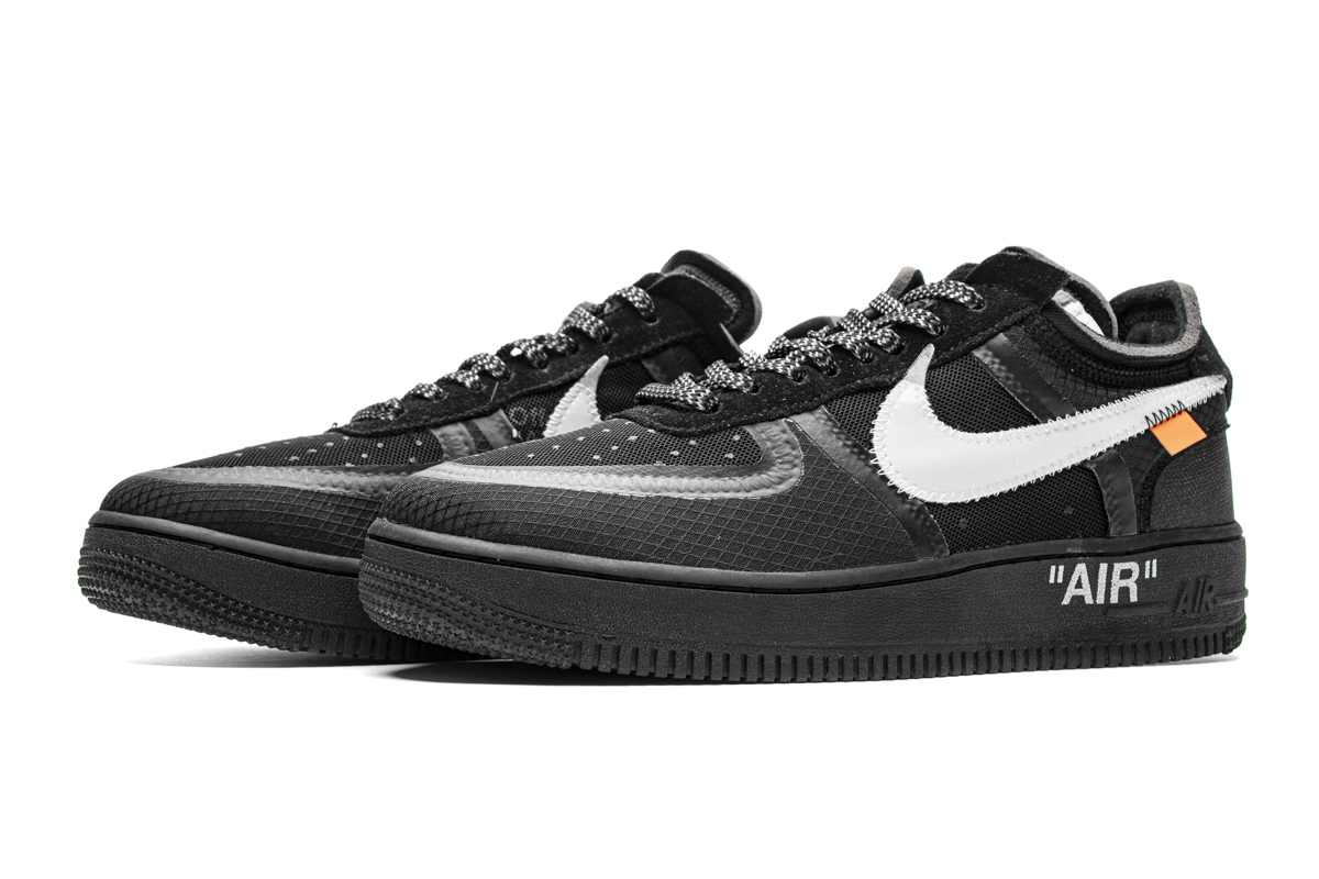 Air Force 1 Low Off-White Black White Replica, AO4606-001